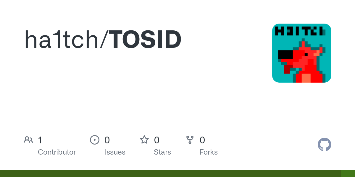 Contribute to ha1tch/TOSID development by creating an account on GitHub.