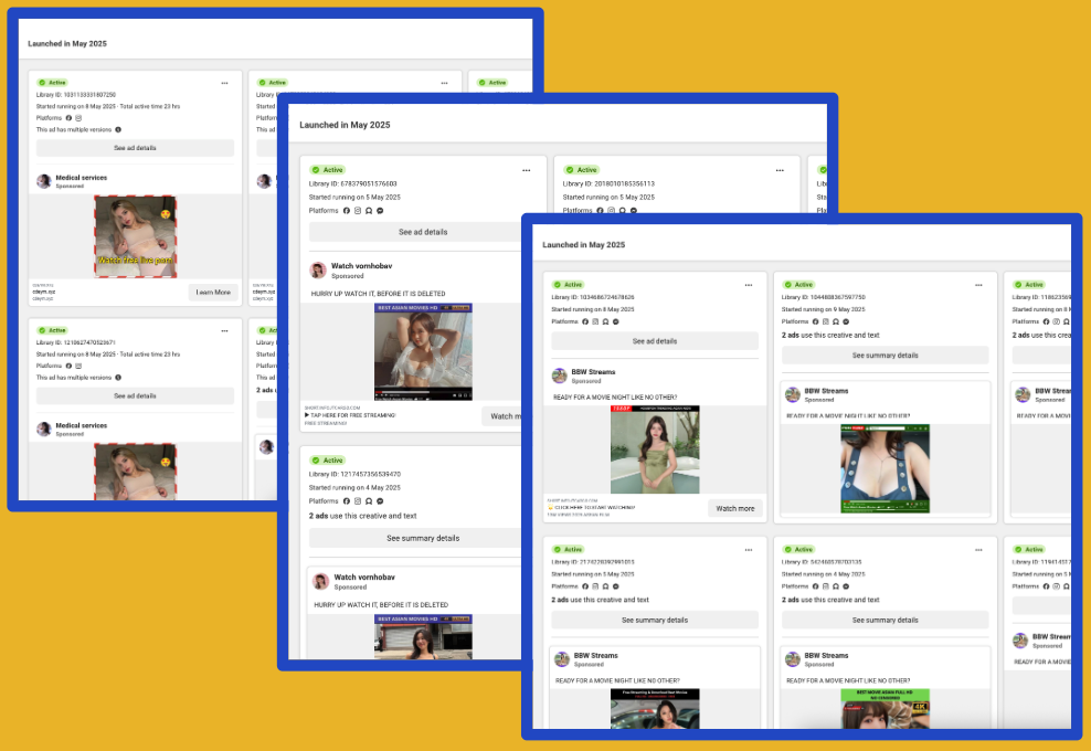 Nothing says "healthy online advertising ecosystem" like deceptive ads on one platform being used to drive traffic to deceptive ads on another platform