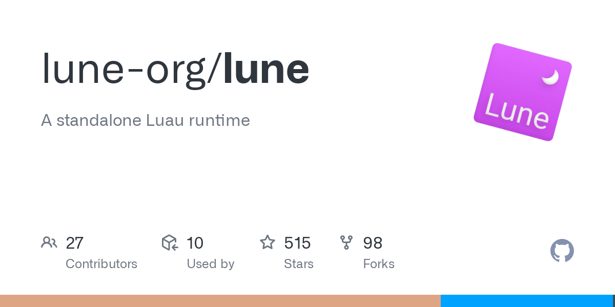 A standalone Luau runtime. Contribute to lune-org/lune development by creating an account on GitHub.