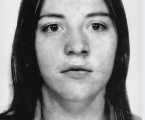Black-and-white photograph of Marian Beattie, a young woman with long straight hair, taken in the early 1970s before her murder in Aughnacloy, 1973