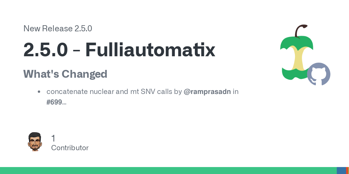 What's Changed

concatenate nuclear and mt SNV calls by @ramprasadn in #699
Add Verifybamid2 by @ramprasadn in #701
Patch Vitalstatistix by @ramprasadn in #697

Full Changelog: 2.4.0...2.5.0