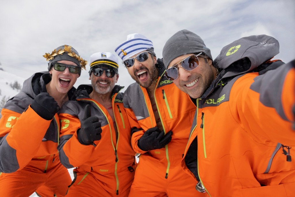 Cory Michael Smith, Steve Carell, Ramy Youssef, & Jason Schwartzman in Jesse Armstrong's 'Mountainhead' HBO movie