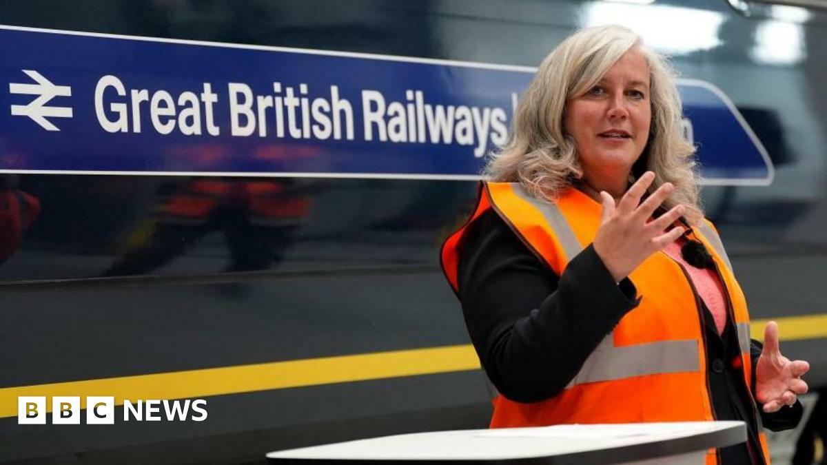 Transport Secretary Heidi Alexander in front of a train carriage with Great British Railways branding, during a visit to the South Western Railway Bournemouth Traincare Depot in Dorset Transport Secretary Heidi Alexander in front of a train carriage with Great British Railways branding, during a visit to the South Western Railway Bournemouth Traincare Depot in Dorset