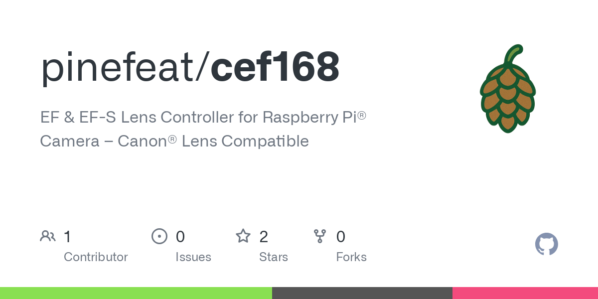 EF & EF-S Lens Controller for Raspberry Pi® Camera – Canon® Lens Compatible - pinefeat/cef168
