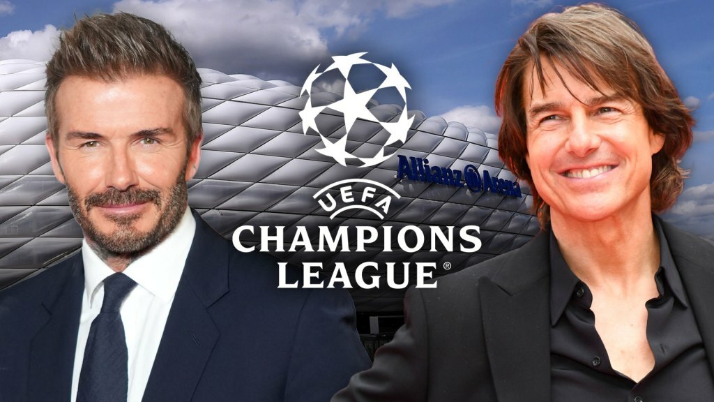 David Beckham and Tom Cruise