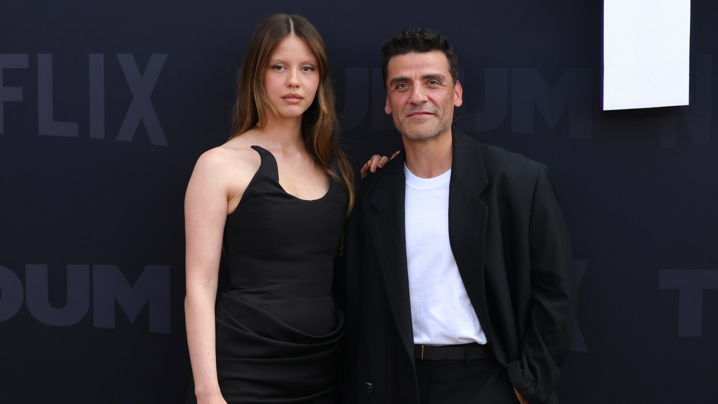 Mia Goth and Oscar Isaac attend Netflix Tudum 2025: The Live Event at The Kia Forum on May 31.