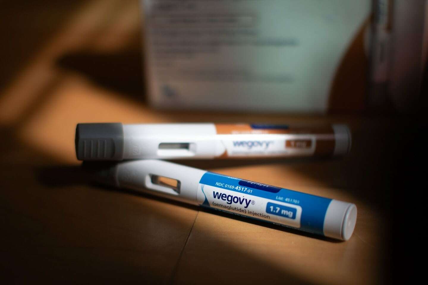 Wegovy injection pens arranged in Waterbury, Vt., on April 28.