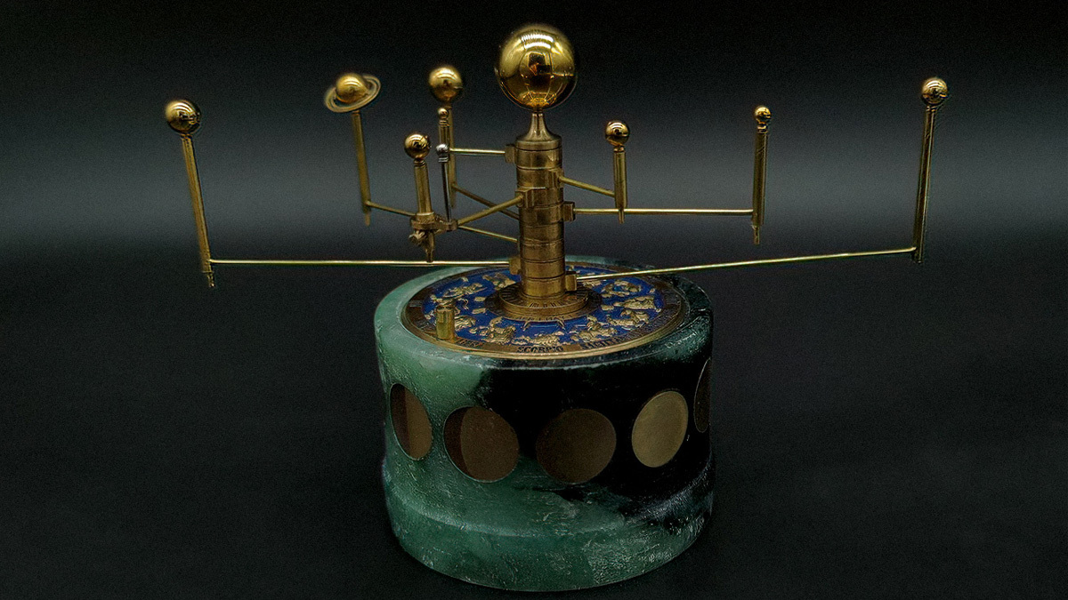 Render of a simple clockwork orrery Render of a simple clockwork orrery