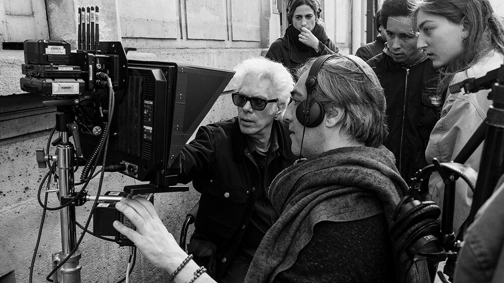 Jim Jarmusch shooting 'Father Mother Sister Brother'