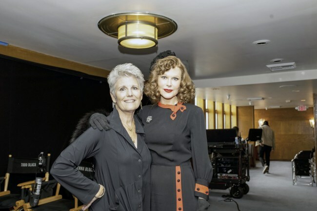 Lucie Arnaz and Nicole Kidman on the set of "Being the Ricardos."