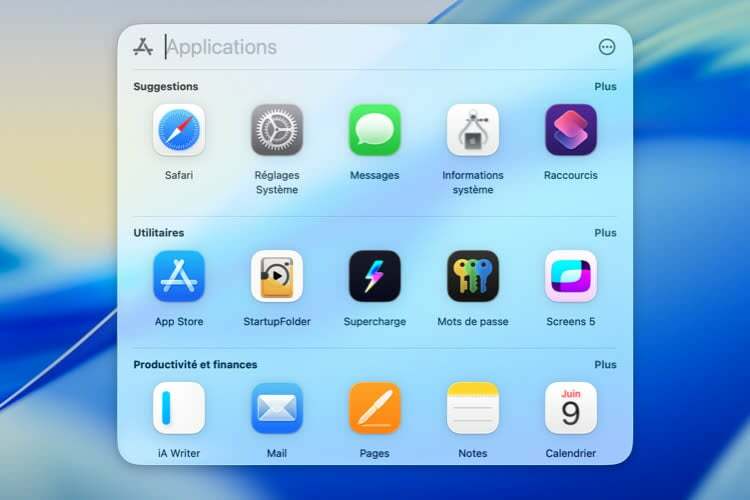 macOS Tahoe enterre LaunchPad, remplacé par le nouveau Spotlight