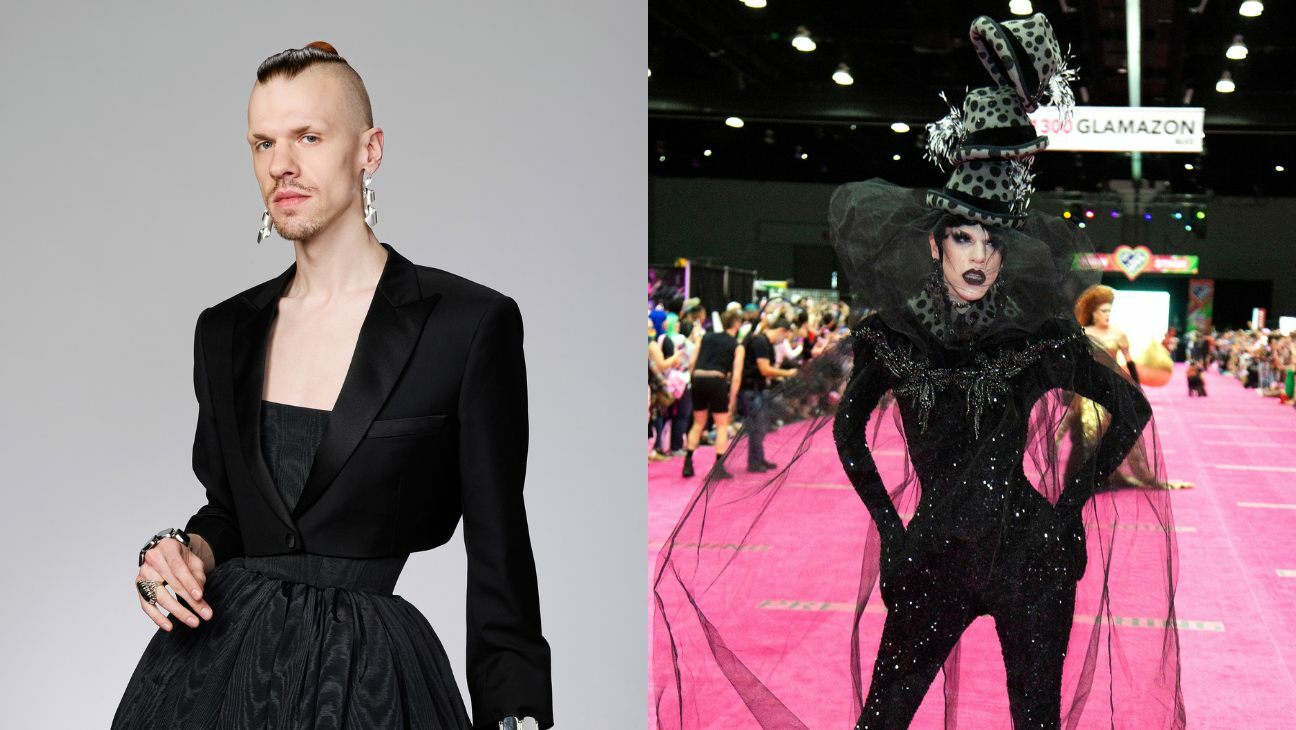 Ethan Mundt aka Utica Queen in Project Runway press, Dragcon LA