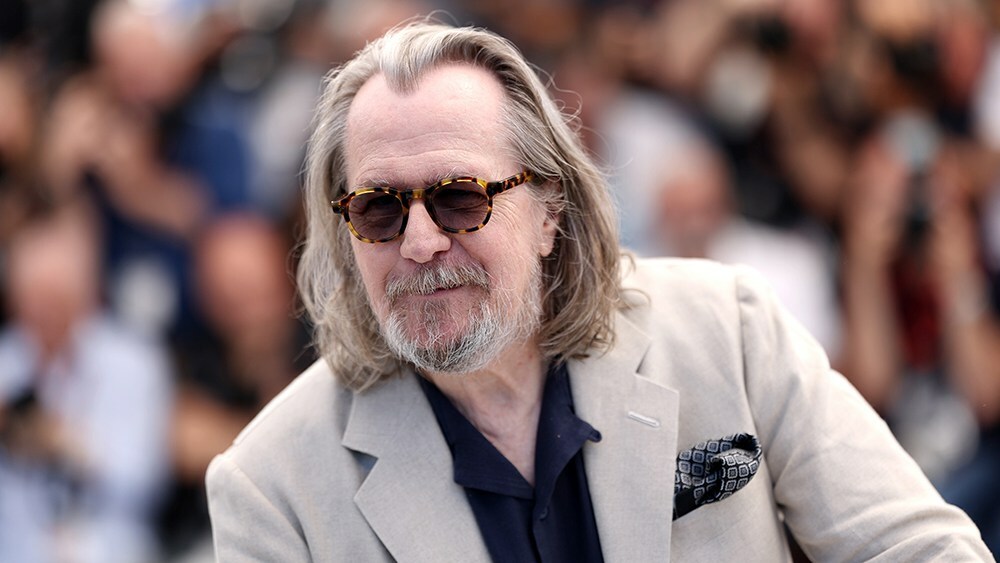 CANNES, FRANCE - MAY 22: Gary Oldman attends the "Parthenope" Photocall at the 77th annual Cannes Film Festival at Palais des Festivals on May 22, 2024 in Cannes, France. (Photo by Pascal Le Segretain/Getty Images)
