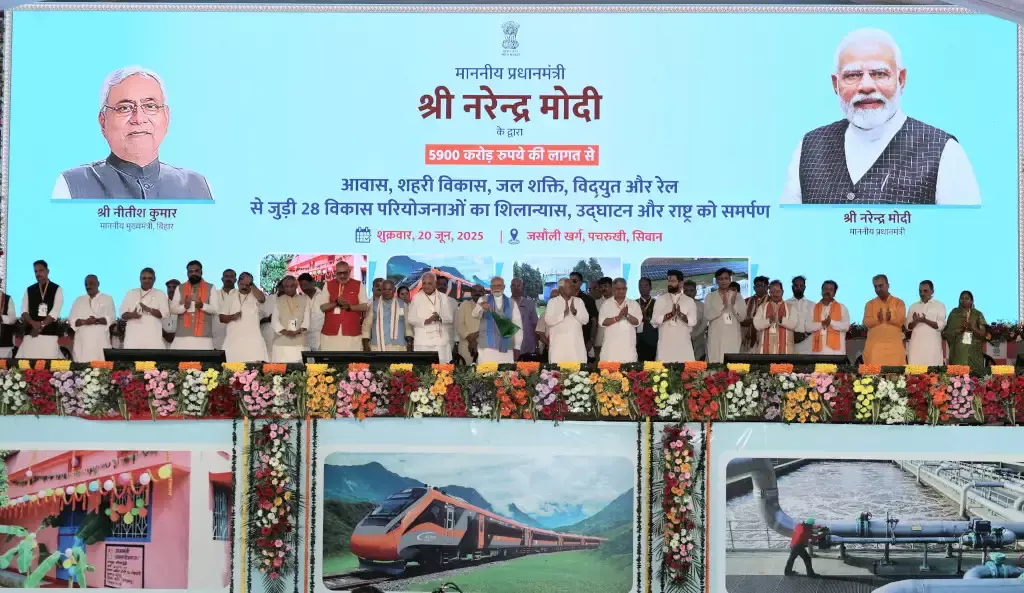  Prime Minister Narendra Modi on his Bihar tour.