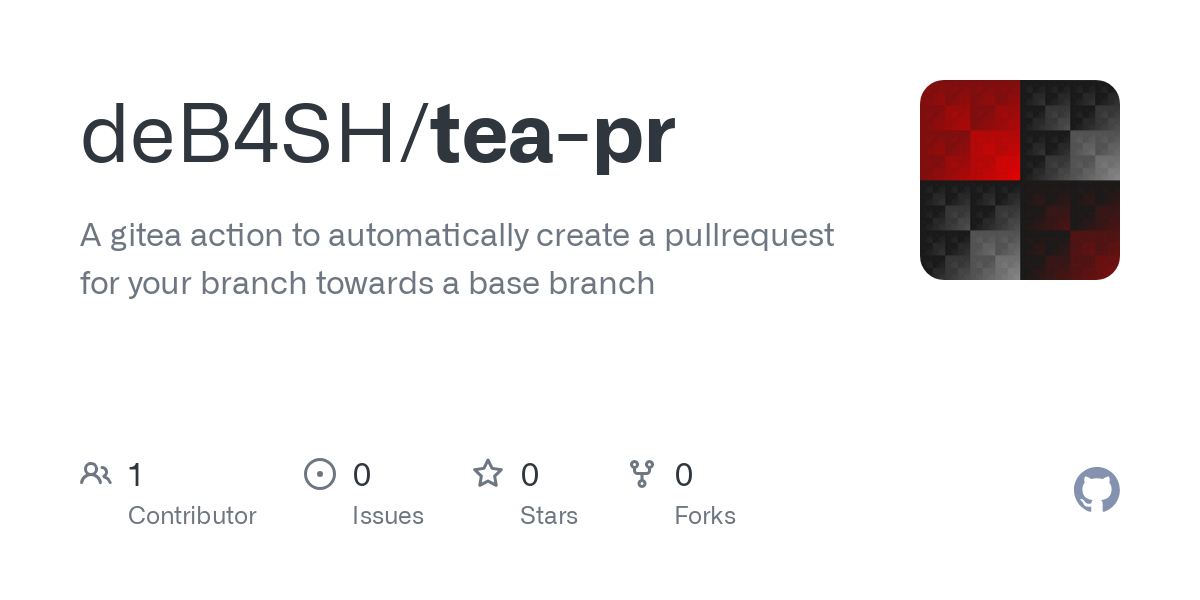 A gitea action to automatically create a pullrequest for your branch towards a base branch  - GitHub - deB4SH/tea-pr: A gitea action to automatically create a pullrequest for your branch towards a ...