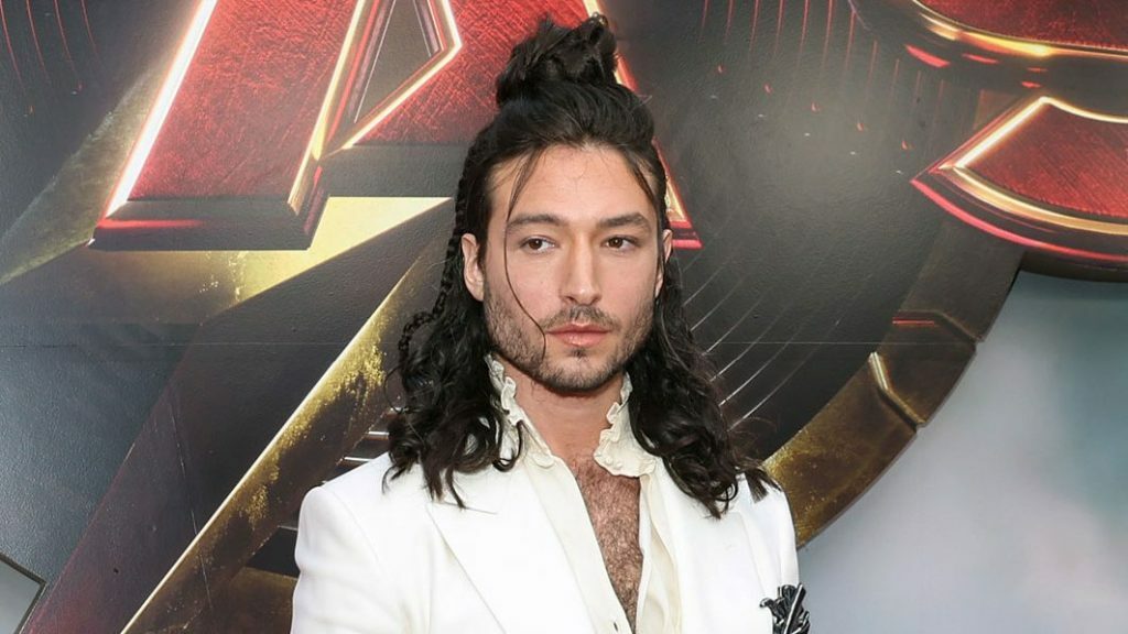 Ezra Miller at 'The Flash' premiere in Hollywood