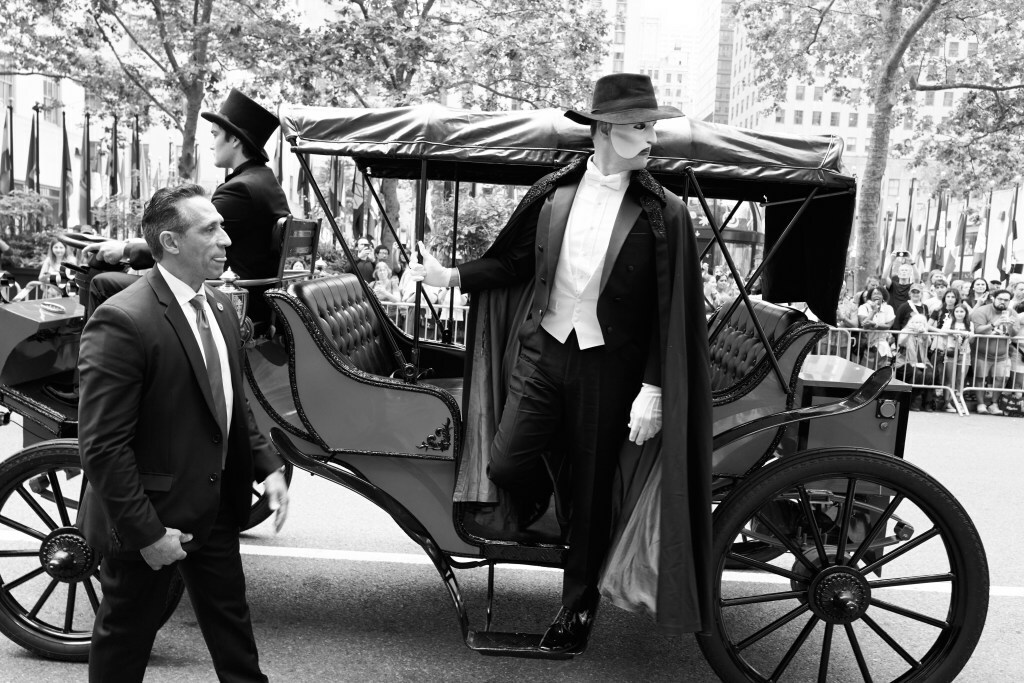 The Phantom of the Opera arrives at the 78th Annual Tony Awards at Radio City Music Hall on Sunday