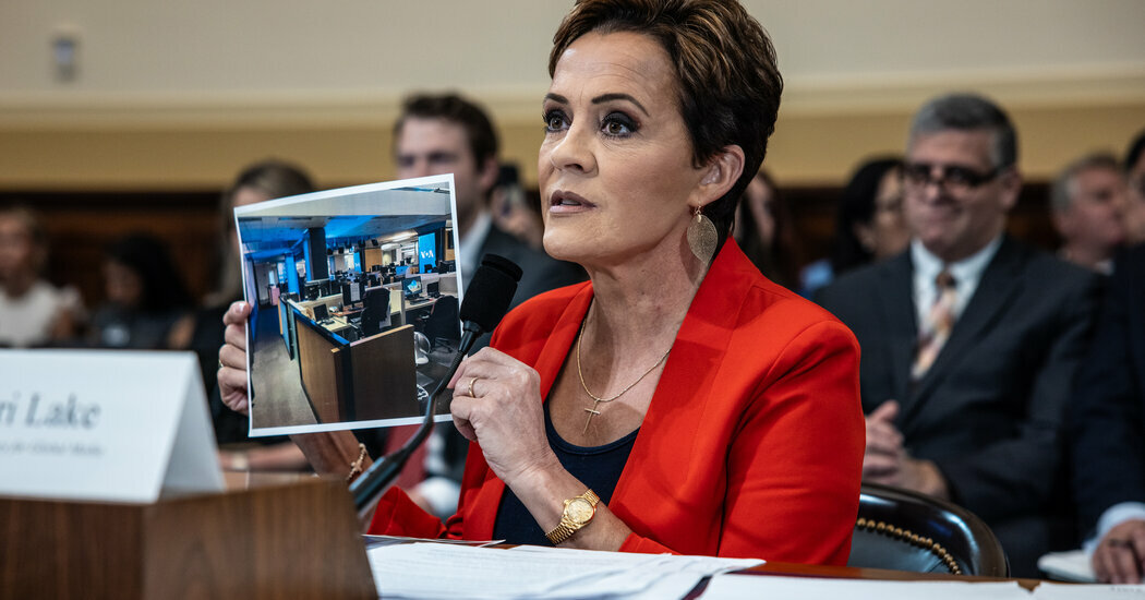 “President Trump wants to eliminate the agency,” Kari Lake said, referring to her global media agency. “We need to eliminate this agency, find what’s salvageable and move it over to the Department of State.”