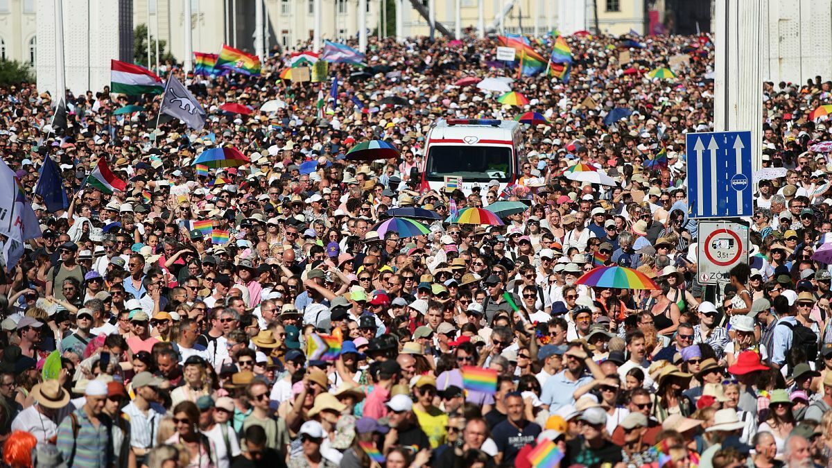 Opposing parties in Hungary use mass Budapest Pride turnout to boost their own agenda