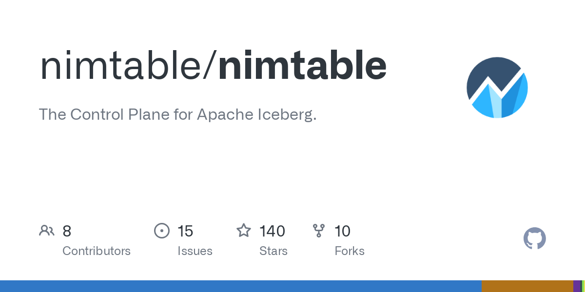 The Control Plane for Apache Iceberg. Contribute to nimtable/nimtable development by creating an account on GitHub.
