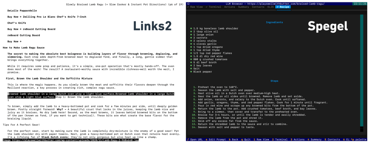 Spegel - A Terminal Browser That Uses LLMs to Rewrite Webpages