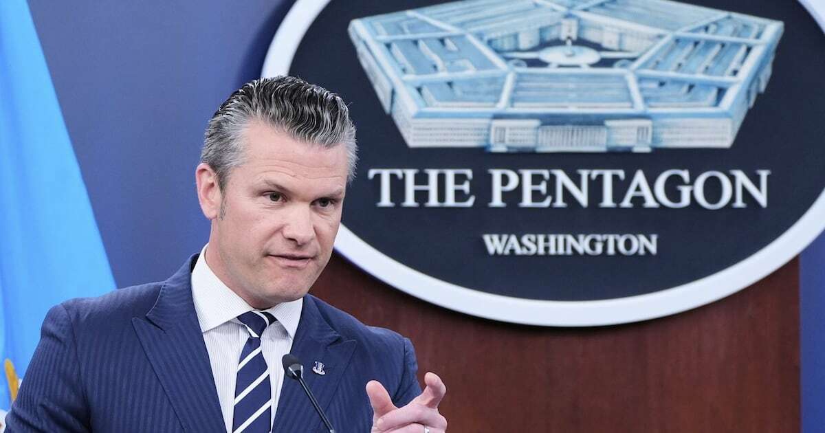 Defense Secretary Pete Hegseth speaks during a news conference at the Pentagon in Washington, Sunday, June 22, 2025, after the U.S. military struck three sites in Iran, directly joining Israel's effort to destroy the country's nuclear program. (AP Photo/Alex Brandon)