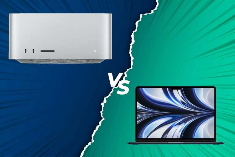 MacBook Air M2 à 750 € ou Mac Studio M2 Max à 1 300 € ? Entre portable et fixe, il faut choisir