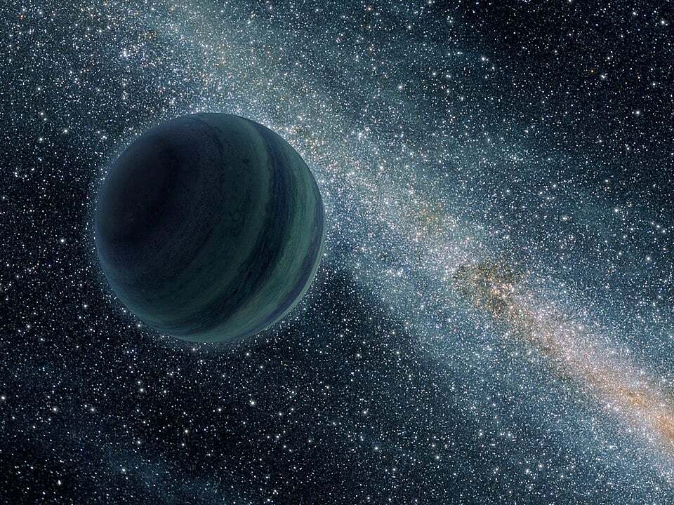 Artist impression of a Jupiter size rogue planet (Credit : NASA/JPL-Caltech)