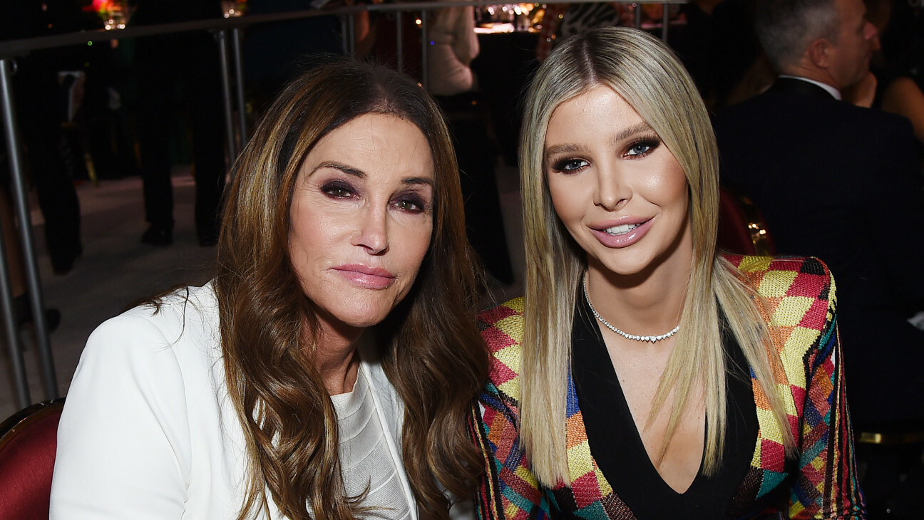 WEST HOLLYWOOD, CALIFORNIA - FEBRUARY 09: Caitlyn Jenner and Sophia Hutchins attend the 28th Annual Elton John AIDS Foundation Academy Awards Viewing Party sponsored by IMDb, Neuro Drinks and Walmart on February 09, 2020 in West Hollywood, California. (Photo by Jamie McCarthy/Getty Images for EJAF)