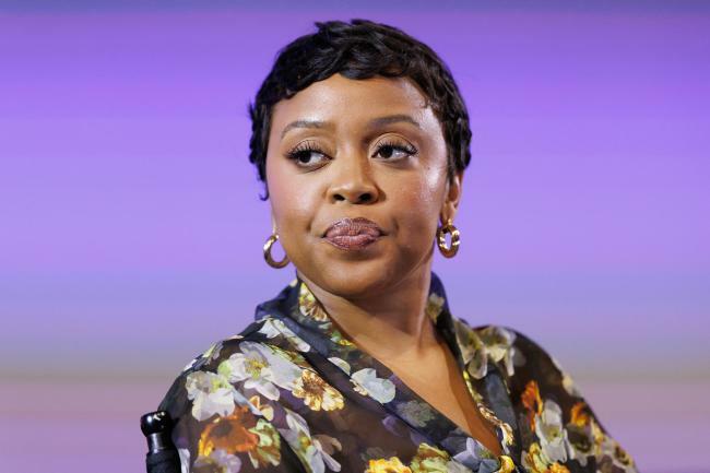 Quinta Brunson at the Indiewire and Disney and ABC Present: Pass the Remote 2025 'Abbott Elementary' panel
