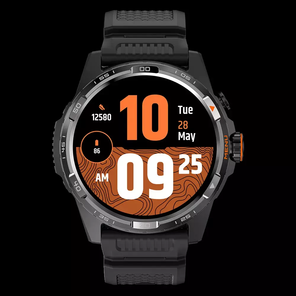 TicWatch Atlas watch face and black band