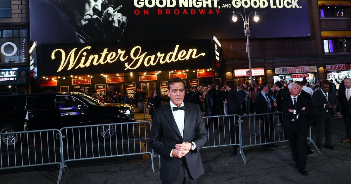 George Clooney bei der Eröffnungsnacht von „Good Night and Good Luck“ im April 2025.