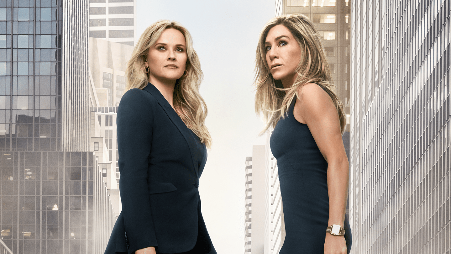 Reese Witherspoon and Jennifer Aniston for 'The Morning Show' season four.