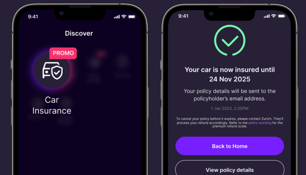 GXBank Car Insurance Renewal - Zurich Malaysia