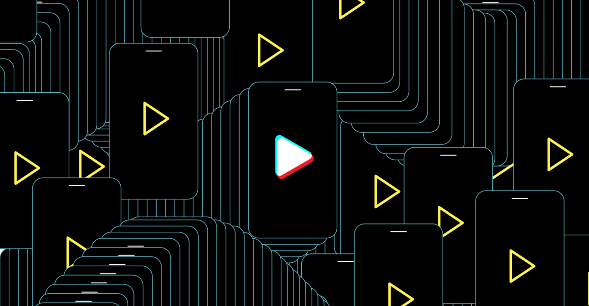 An illustration shows outlines of phones bouncing all around.