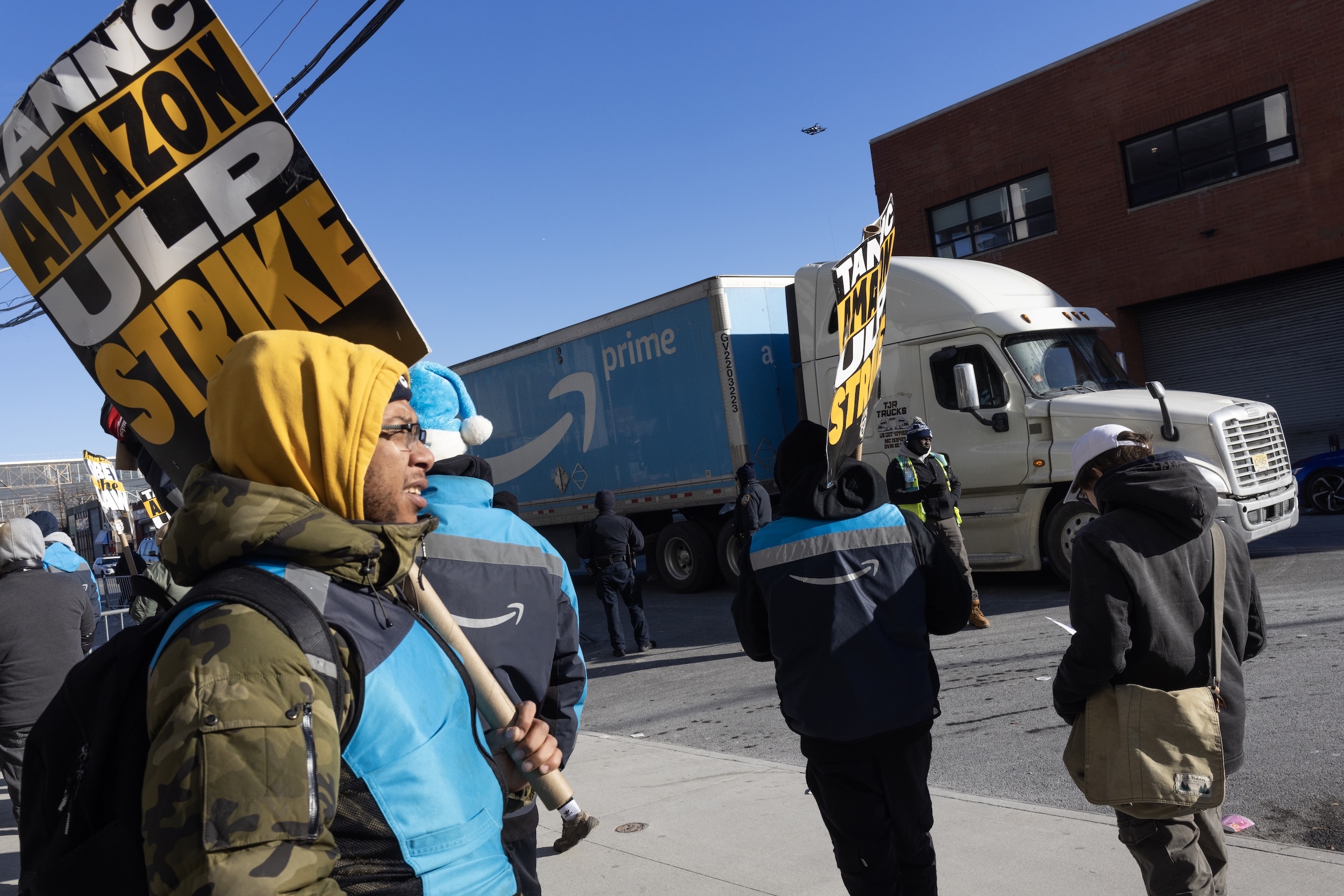 Amazon workers striking