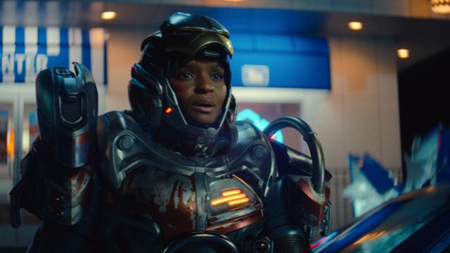 Ironheart/Riri Williams (Dominique Thorne) in Marvel Television's Ironheart.