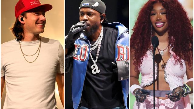 Morgan Wallen, Kendrick Lamar, SZA