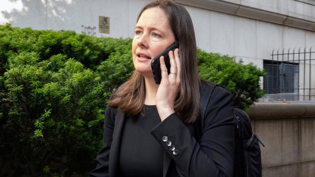 Assistant U.S. Attorney Maurene Comey is outside court during the Sean "Diddy" Combs' sex trafficking trial, June 3, 2025. (AP Photo/Ted Shaffrey, File)