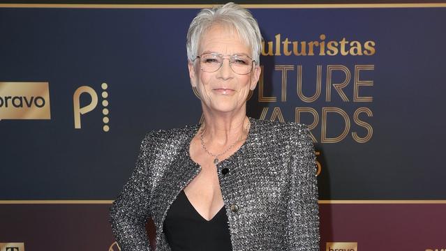 Jamie Lee Curtis at the Las Culturistas Culture Awards held at The Orpheum on July 17, 2025 in Los Angeles, California.
