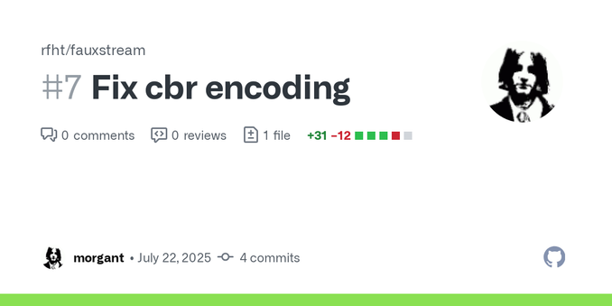 The Twitch Broadcasting Guidelines suggest that streams be encoded with CBR (constant bit rate), as opposed to VBR (variable bit rate), to reduce chances of buffering, dropped frames, or latency du...