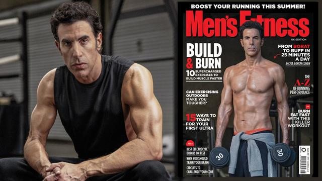 Sacha Baron Cohen on the cover of Men's Fitness UK