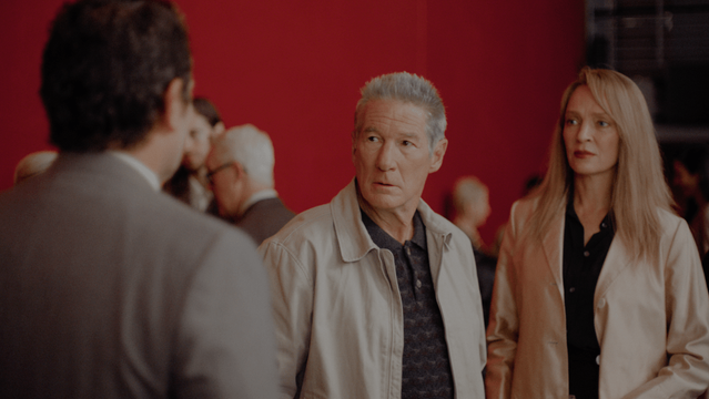 Richard Gere, center, and Uma Thurman in Paul Schrader's "Oh, Canada"