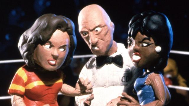 Claymation versions of Rosie O'Donnell, Mills Lane and Oprah Winfrey in 'Celebrity Deathmatch' Claymation versions of Rosie O'Donnell, Mills Lane and Oprah Winfrey in 'Celebrity Deathmatch'