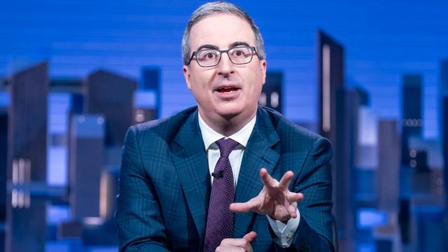 John Oliver hosting Last Week Tonight