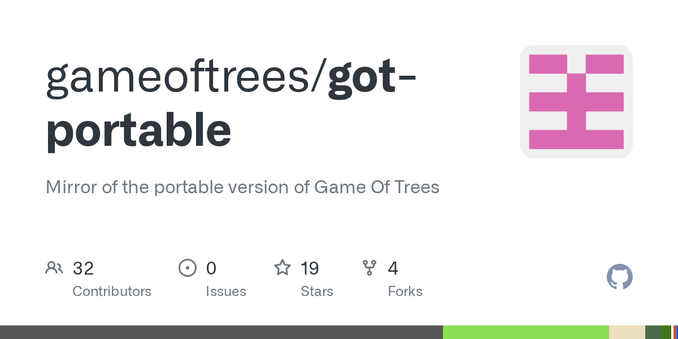 Mirror of the portable version of Game Of Trees. Contribute to gameoftrees/got-portable development by creating an account on GitHub. Mirror of the portable version of Game Of Trees. Contribute to gameoftrees/got-portable development by creating an account on GitHub.