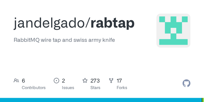 RabbitMQ wire tap and swiss army knife. Contribute to jandelgado/rabtap development by creating an account on GitHub.
