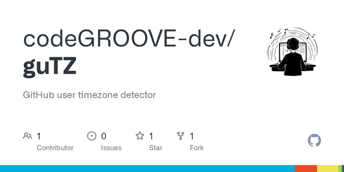 GitHub user timezone detector. Contribute to codeGROOVE-dev/guTZ development by creating an account on GitHub.