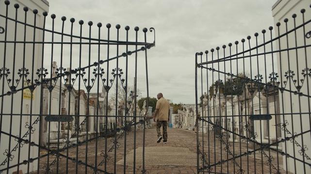 'Katrina: Come Hell and High Water,' the Netflix documentary series, features Shelton 'Shakespear' Alexander, shown here walking through the gates of St. Vincent De Paul Cemetery in New Orleans