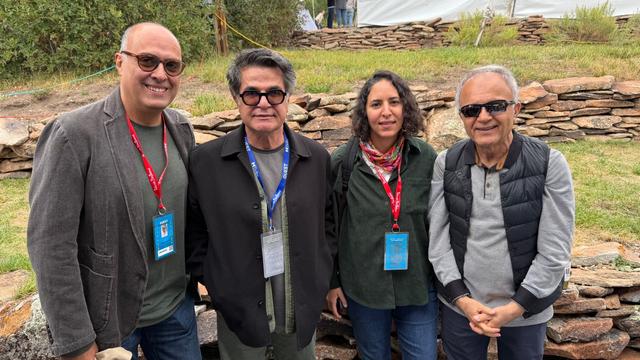 Ahmad Kiarostami, Jafar Panahi, Sheida Dayani and Jamsheed Akrami at the Patrons Brunch